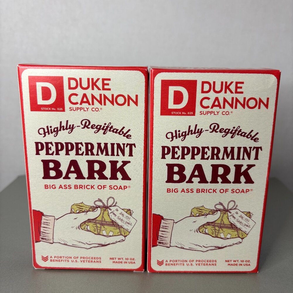 Duke Cannon Highly-Regiftable Peppermint Bark Big Ass Brick Of Soap